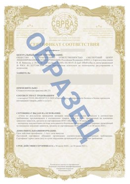 Образец Сертификат СТО 01.064.00220722.2-2020 Железноводск Сертификат СТО 01.064.00220722.2-2020 